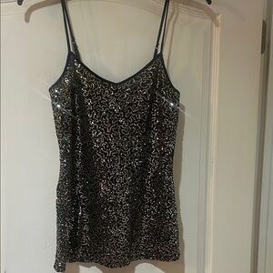 Express Black Sequin Camisole